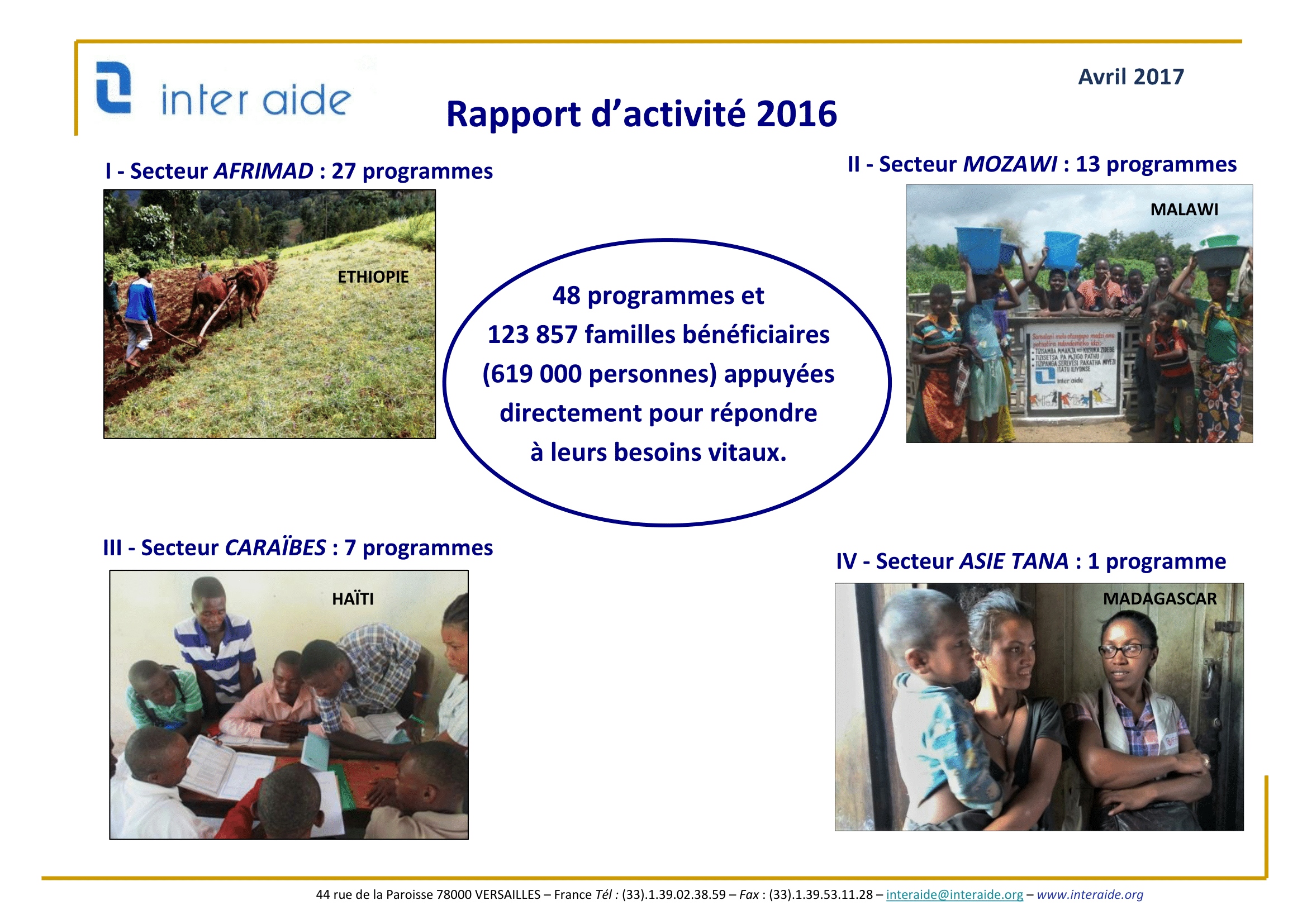 Rapport d'Activité Inter Aide 2016-01